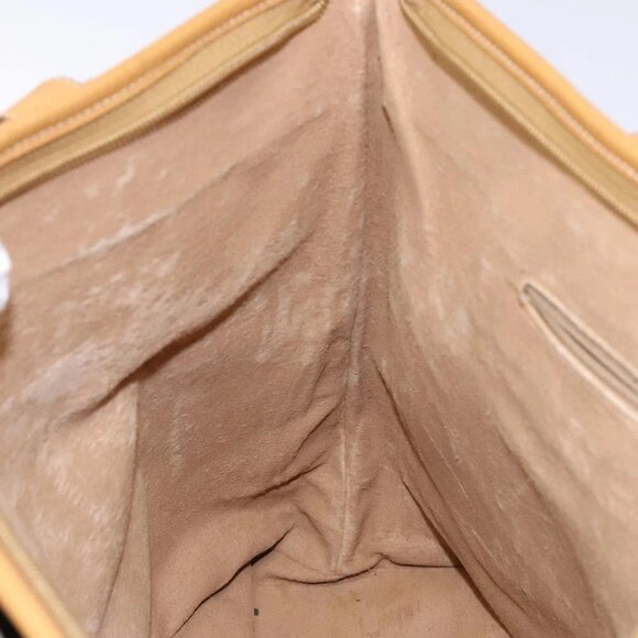 GUCCI Micro GG Supreme Tote Bag PVC Beige Gold Auth ki5973 - Picture 13 of 16